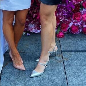 Banana republic silver heels